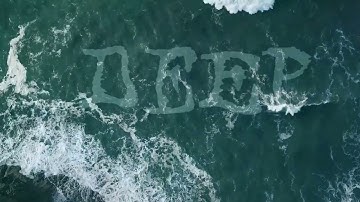 text floating in water video editing