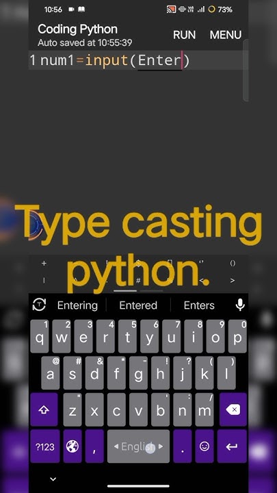Type casting Python 2025.#python #mobile #code #viralvideo #html # ...