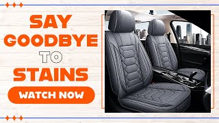 HAIYAOTIMES Leather Car Seat Covers Full Set Review | Waterproof Faux Leather Seat Covers for Cars