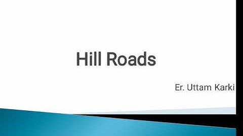cross sectional elements of hill roads_ geometric design of hill roads_DCE III/II