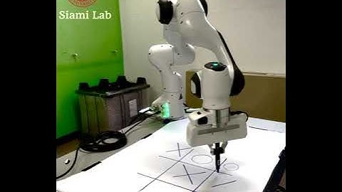 Human-robot Interaction: Playing Tic-tac-toe with Franka Arms