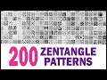 200 zentangle patterns  200 doodle patterns  200 mandala patterns