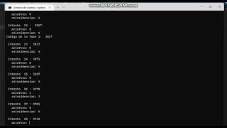 juancardsantos3@gmail.com - Mastermind en python (El ordenador adivina el código del usuario)