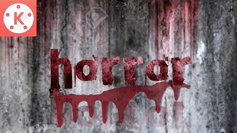 Horror Intro on Android/kinemaster tutorial/how to make horror intro😎