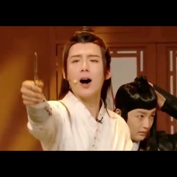 So cute — Tan Jianci and Liu YuNing singing Sword Soul (legend of Condor) on Hello Saturday