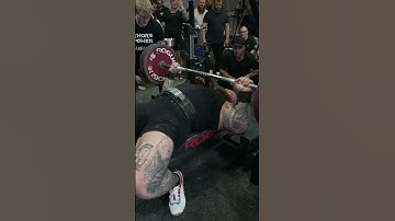 ⚠️WARNING Hafthor Bjornsson tears his pec #shorts #benchpress #injury #strongman
