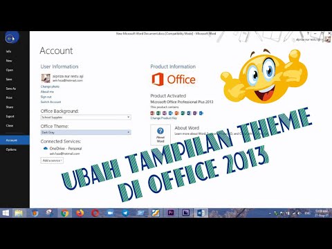 Video: Bagaimana cara mengubah tema di Office 2013?