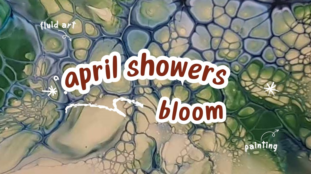 April Fluids Creating Stunning April Shower Blooms: Fluid Art Coasters! #FluidArt # ...