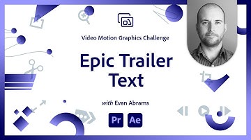 Epic Trailer Text | Video Motion Graphics Challenge
