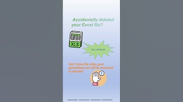 Recover Deleted Excel Files on Windows in Minutes! #datarecovery#excel #windowstips