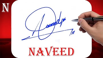 Naveed Name Signature Style | N Signature Style | Signature Style of My Name Naveed
