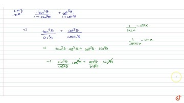 Prove the following identity: `(tan^3theta)/(1+tan^2theta)+(cot^3theta)/(1+cot^2theta)=(1-2sin
