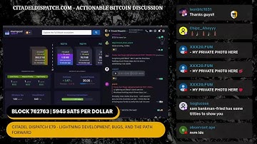 Citadel Dispatch E79 - lightning development, bugs, and the path forward