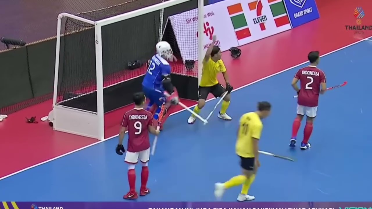 HIGHLIGHTS INDOOR HOCKEY SEA GAMES THAILAND || INDONESIA vs MALAYSIA