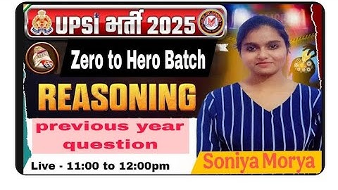 BK CLASSES || Zero to hero batch || Reasoning by soniya maurya ||