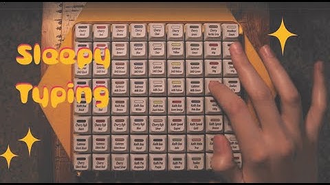 Typing on a Key Switch Tester | ASMR (No Talking)