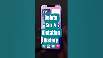 Delete Siri & Dictation History