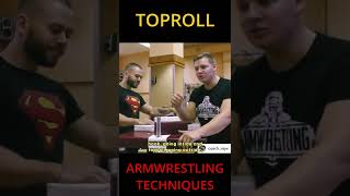 How to toproll in armwrestling.