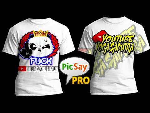 CARA EDIT DESAIN  BAJU  KAOS  DI ANDROID PISCAY PRO 2021 