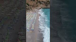 Пролетая над пляжем Олюдениза. Турция