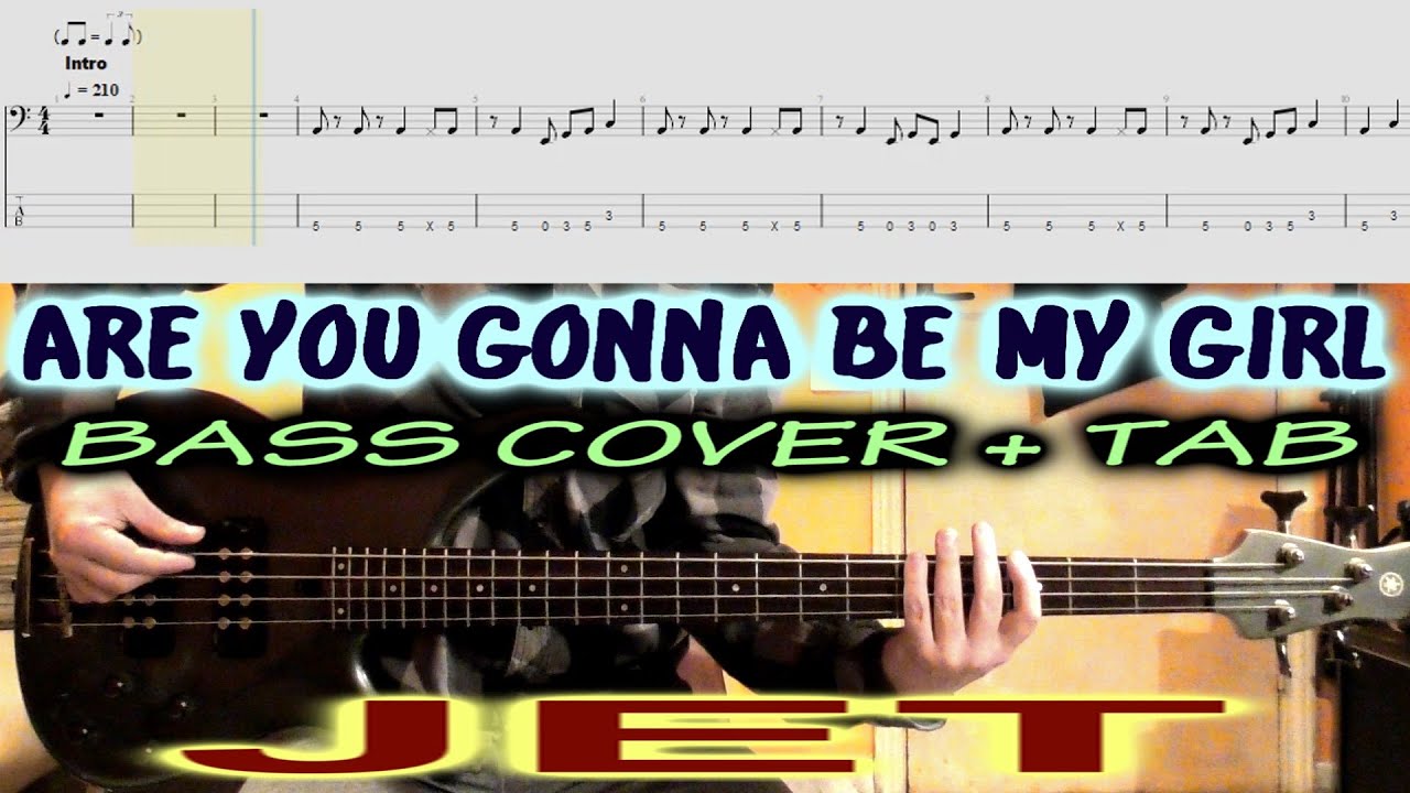 Are You Gonna Be My Girl BASS Tutorial TAB COVER Jet Lesson How To
