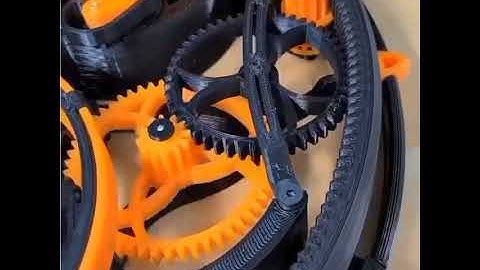 3D printed mechanical clock