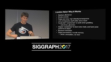 Highlights: SIGGRAPH 2017 VR Interactions