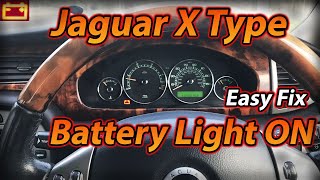Jaguar Battery Warning Light Fixed!!!