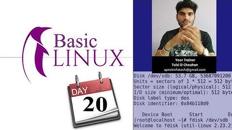 Basic Linux Training Day - 20 | Linux Tutorial in Hindi | Extended & Logical Partition