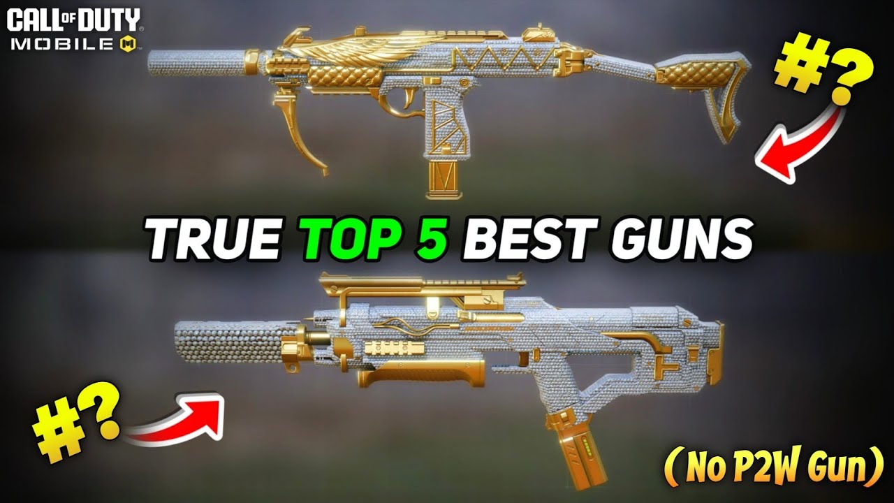 True Top 5 best Guns in Cod Mobile Season 5 (2025) No P2W Guns are ...