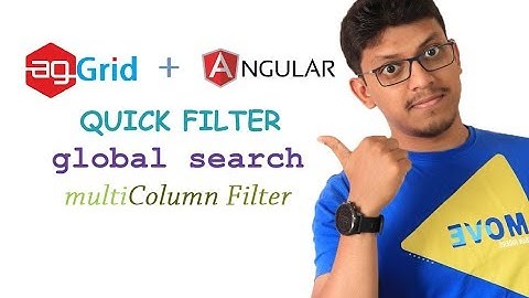 agGrid + angular: quick filter, global search, multi column filter