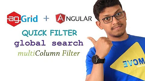 agGrid + angular: quick filter, global search, multi column filter