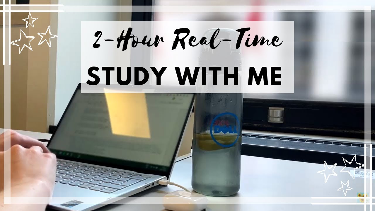 Study With Me - 2 Hours - On-screen timer, no breaks, no music - YouTube