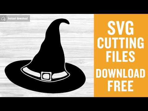 Witch Hat Free Svg Cutting Files for Silhouette Cameo Free Download