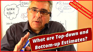 What are Top-down and Bottom-up  Estimates? Apply estimates to each WBS component Project Management