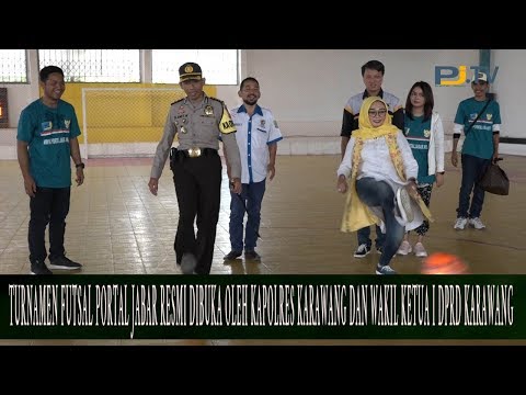 Turnamen Futsal Portal Jabar Resmi Dibuka Oleh Kapolres Karawang dan Wakil Ketua I DPRD Karawang