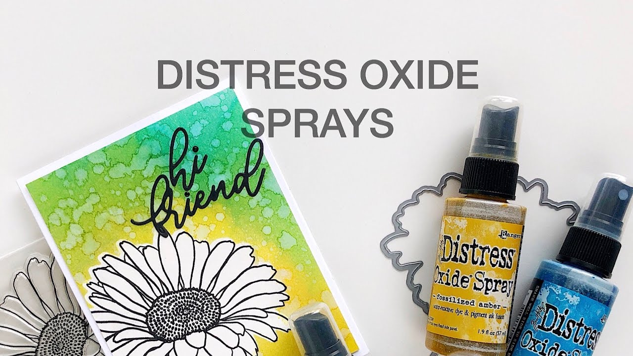 Blended Backgrounds With Distress Oxide Sprays - YouTube