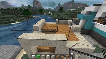 Minecraft Lets Build: Ep 2. - 8x8 Modern House (Part 1)