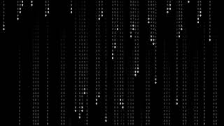 Чёрно-белые падающие цифры матрица видеофон,футаж / background, futage matrix