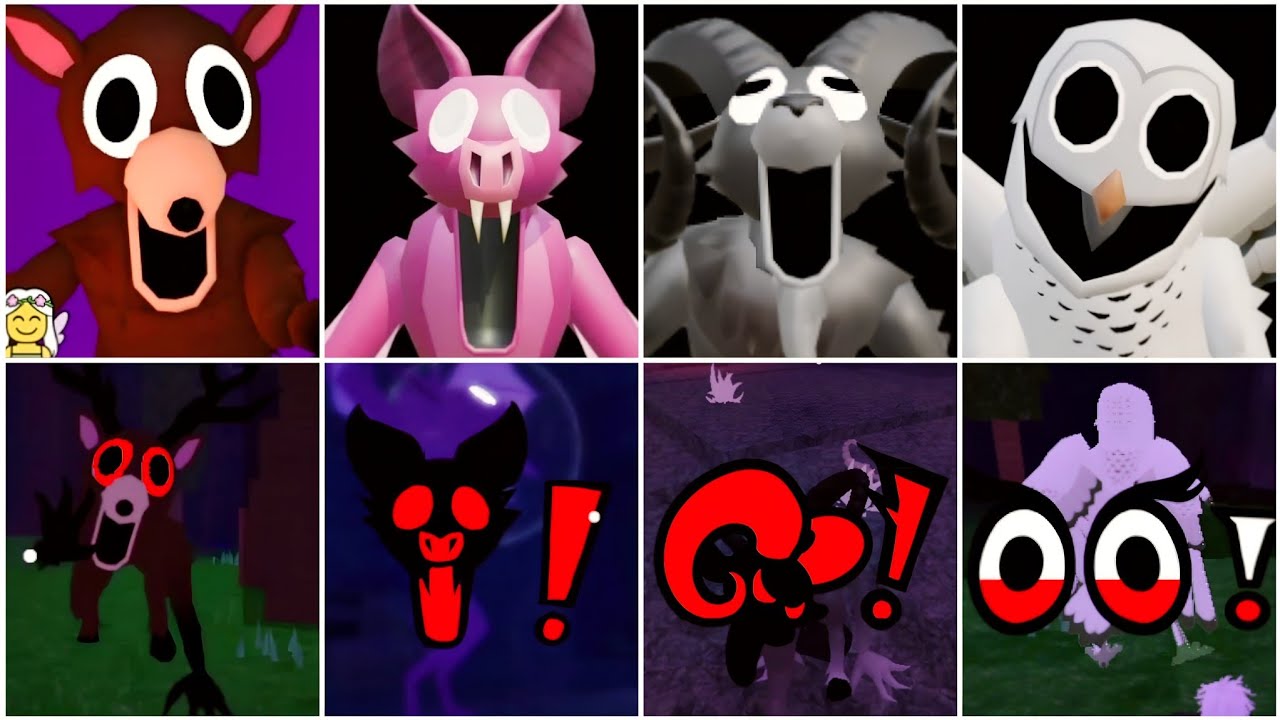 99 nights in the forest original monster jumpscares in roblox gameplay 