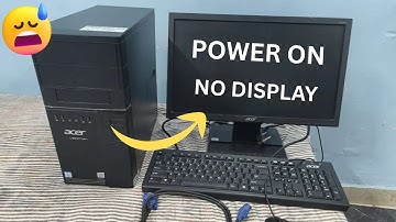 Computer On But No Display On Monitor | No Signal in Monitor 
