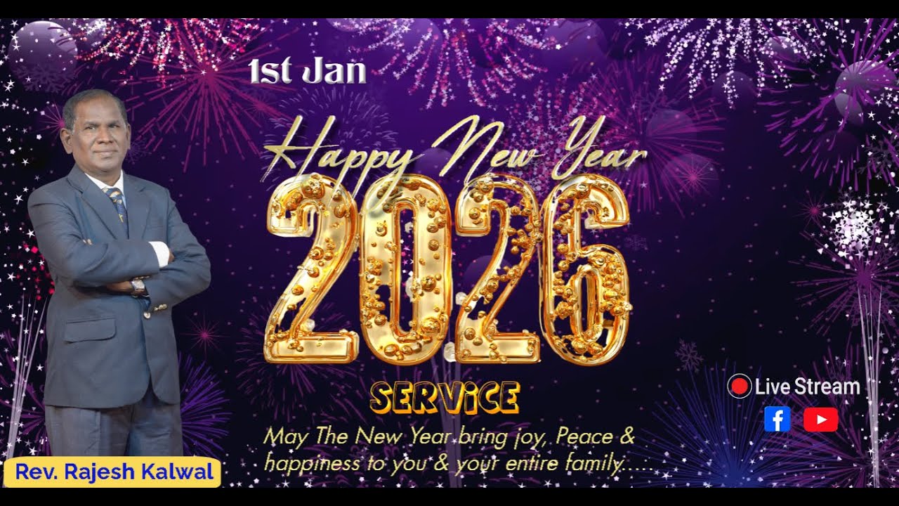 New Year Service Live | 1st January 2026 | Rev. Rajesh Kalwal | Calvary Gospel Church, Chandrapur
