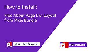 Full How to Install | Free Divi About Page Layout from the Pixie Bundle Update