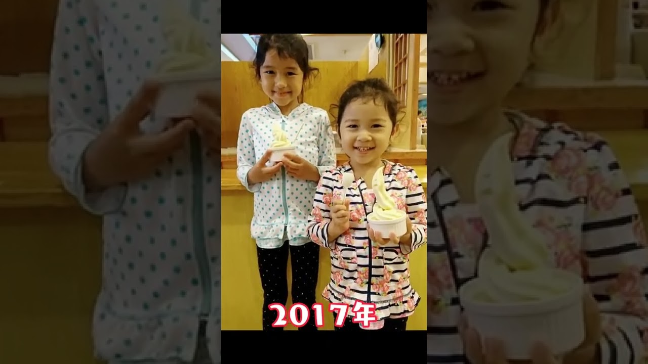 2017年vs2022年😂まーちゃんおーちゃん5年間の成長💕#shorts