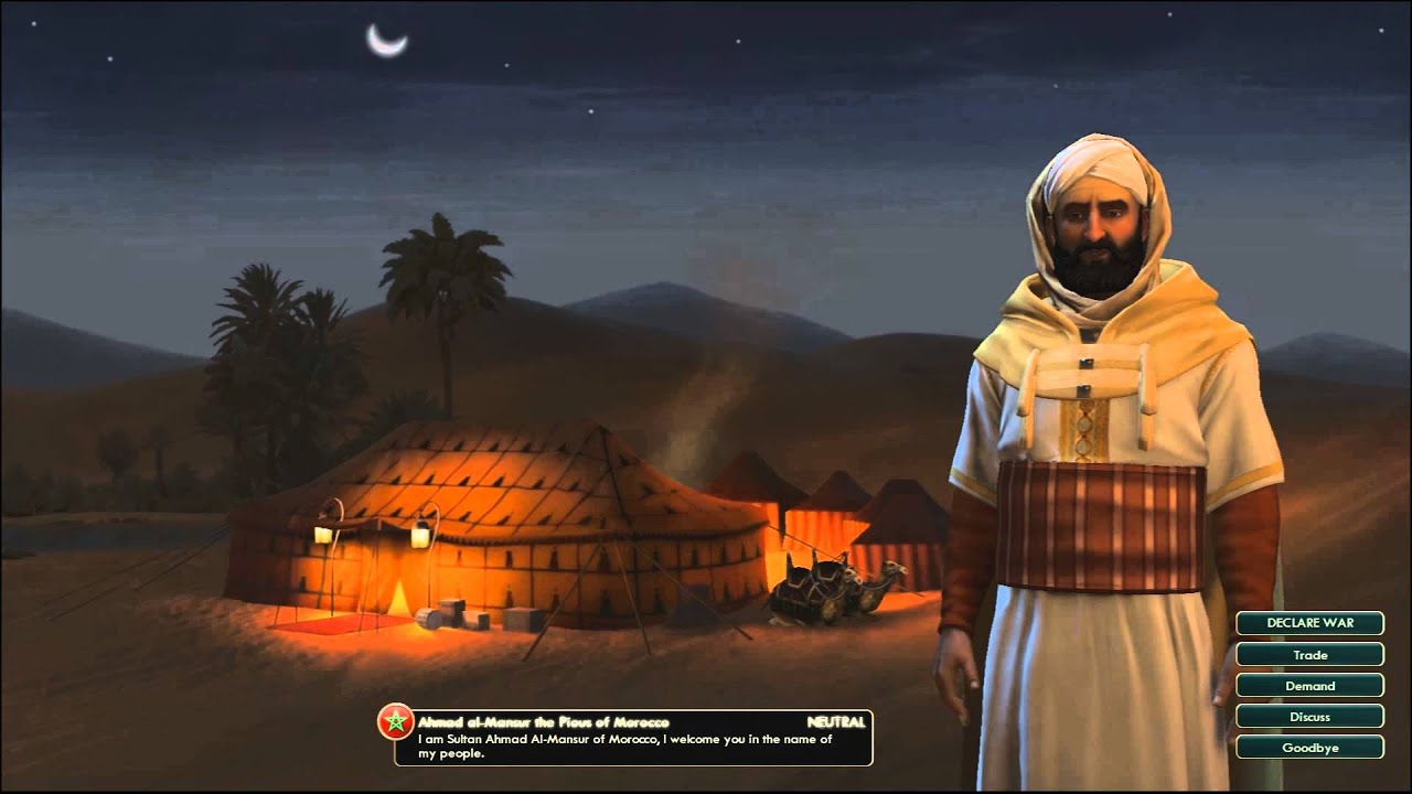 Civilization V OST | Ahmad Al-Mansur Peace Theme | Mawal Gnawi