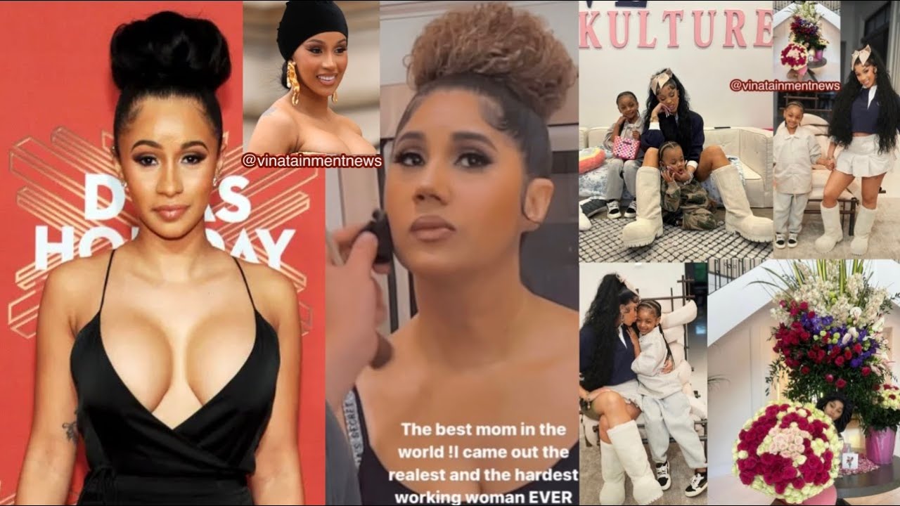 Ее мама-близнец: Карди Би отмечает удивительный День матери с мамой, очаровательными детьми и муж...