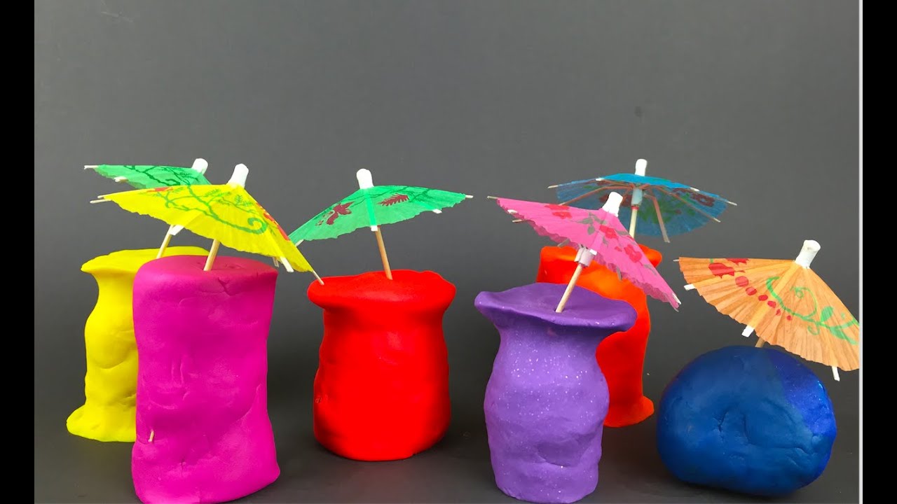 Surprise playdoh Summer Drinks smoothies Hello kitty Ironman Zuma George pig mcqueen