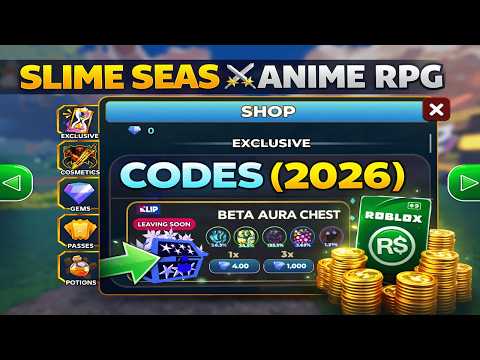 Slime Seas ⚔️ Anime RPG Codes (2026) | Roblox