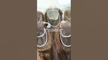 Customized #3 #8 hdlace with fish net topper mesh integration hair system