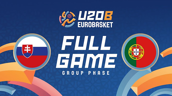 Group Phase | Slovakia v Portugal | Full Basketball Game | FIBA U20 EuroBasket 2025 Division B